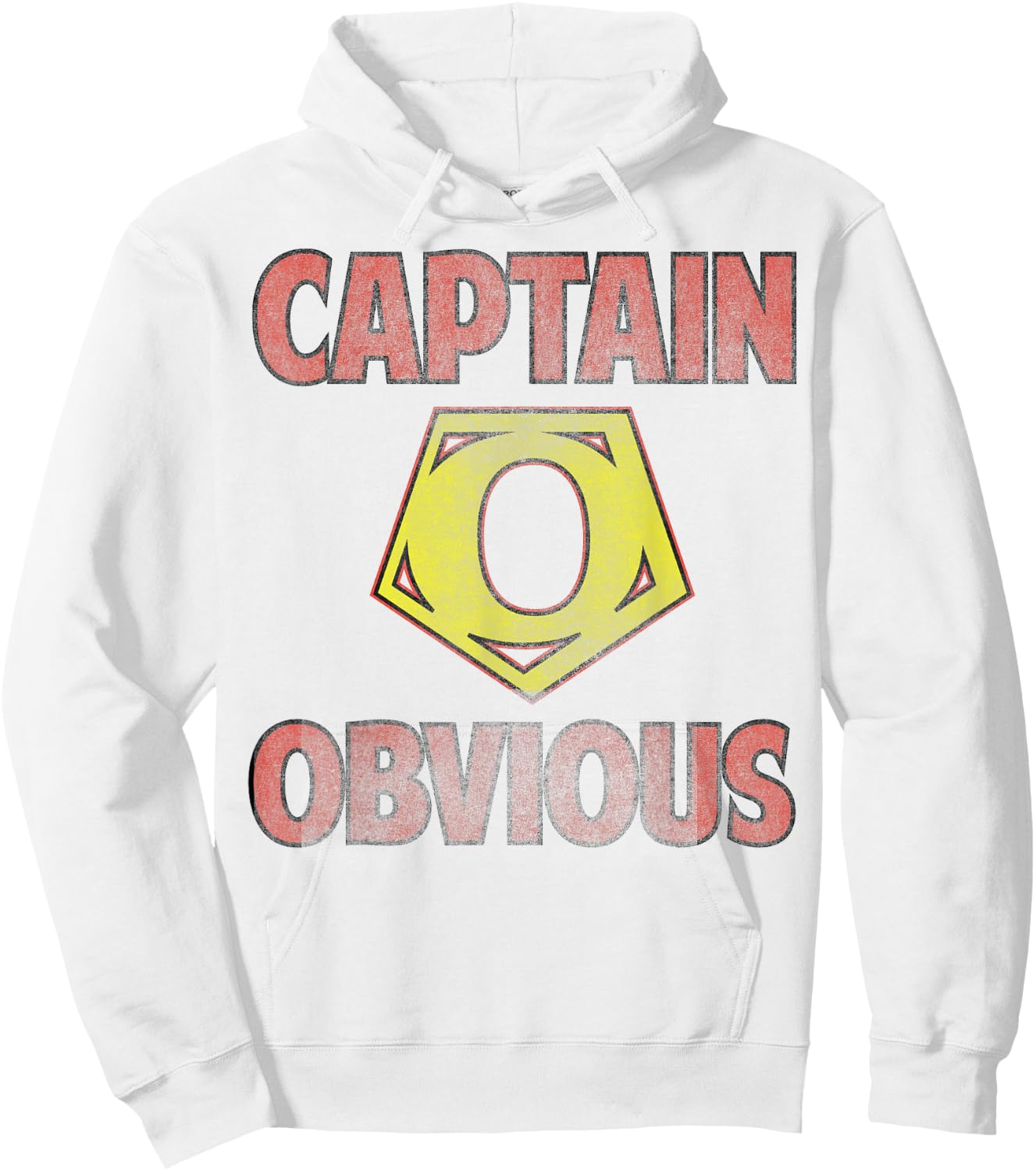 Captain Obvious Funny Hoodie - Hoodie | White