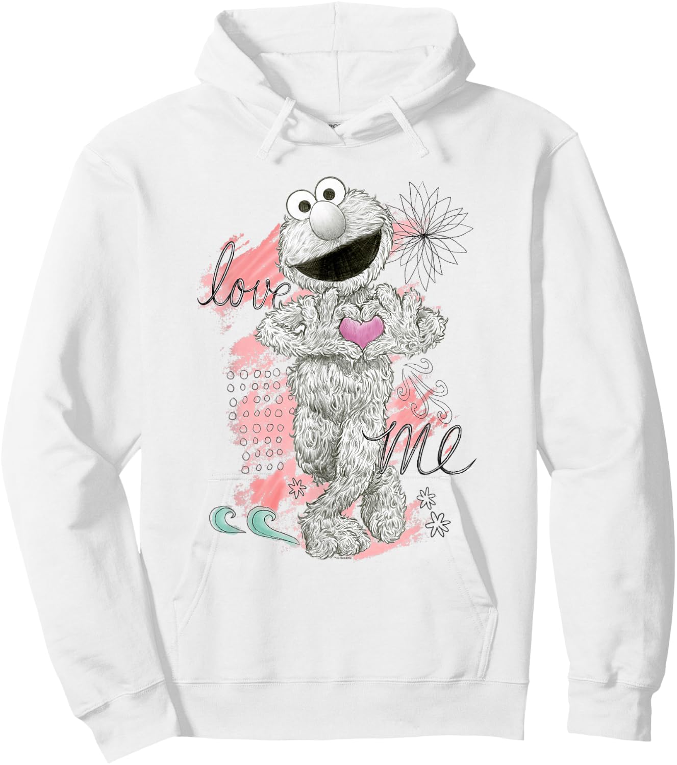 Sesame Street Elmo Love Me Hoodie - Hoodie | White