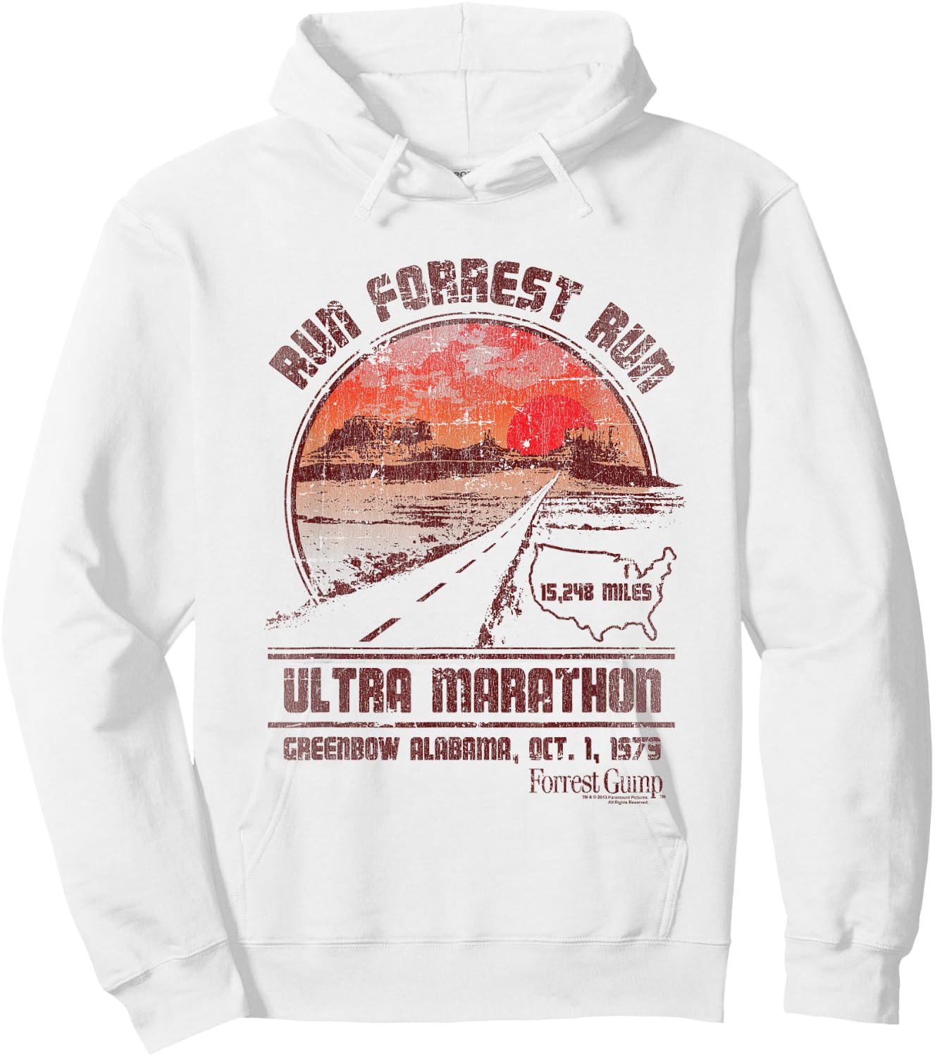Forrest Gump Ultra Marathon Hoodie - Hoodie | White