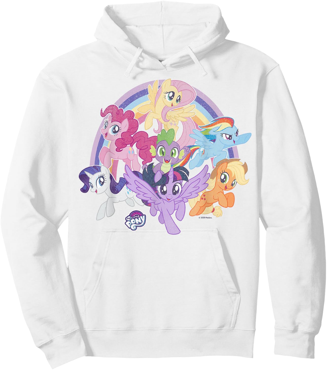 My Little Pony: Friendship is Magic Rainbow Pony Group Shot Hoodie - Hoodie | White