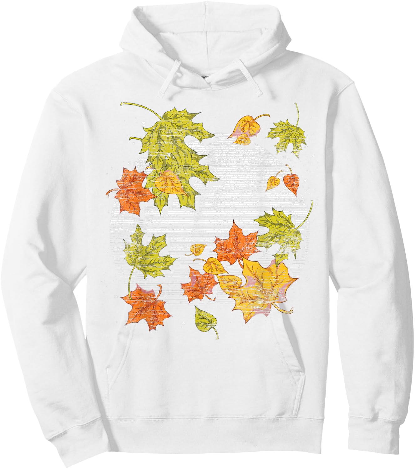 Fall Autumn Leaves Thanksgiving Nature Botanical Fall Hoodie - Hoodie | White