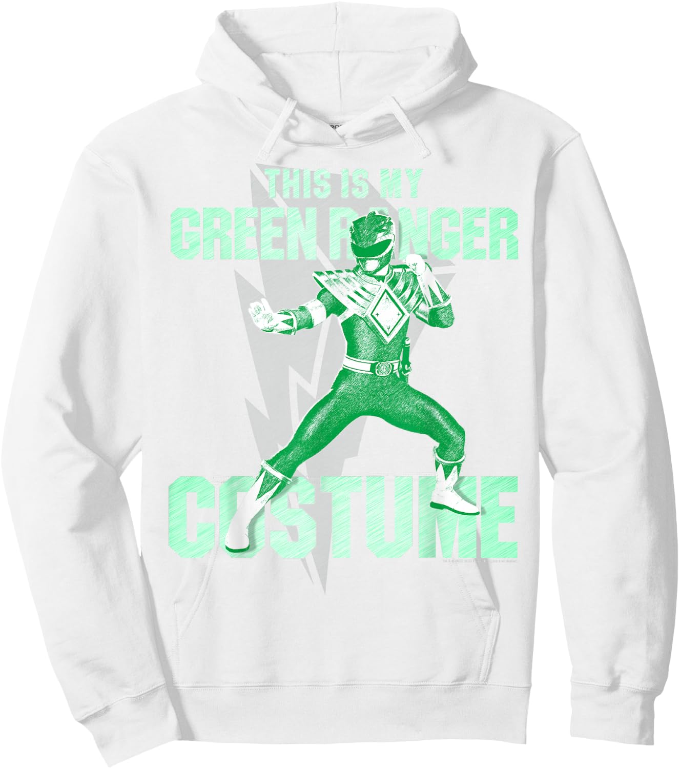 Power Rangers Green Ranger Halloween Costume Hoodie - Hoodie | White