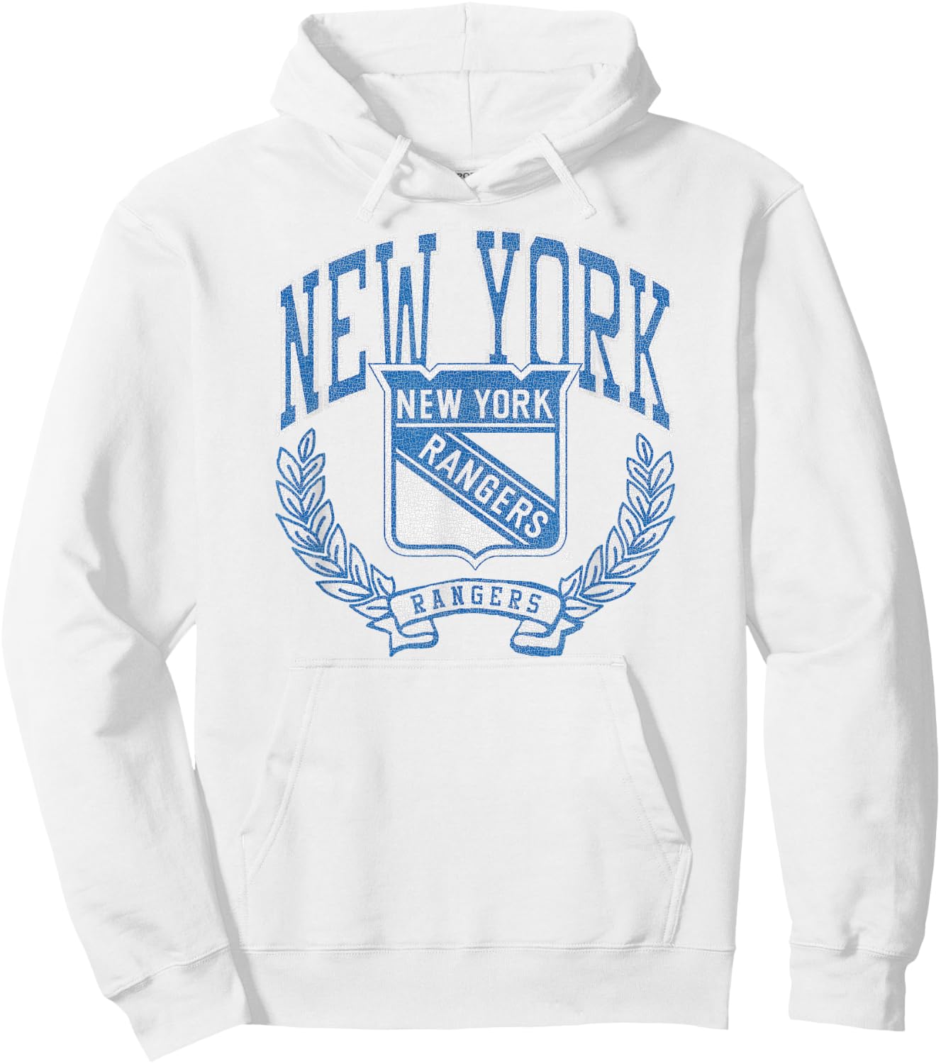 New York Rangers Vintage Victory Red Officially Licensed Hoodie - Hoodie | White