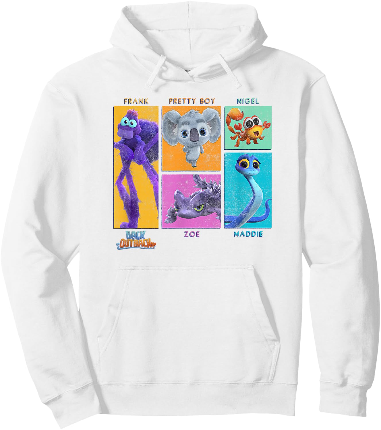 Back to The Outback Character Panels Hoodie - Hoodie | White