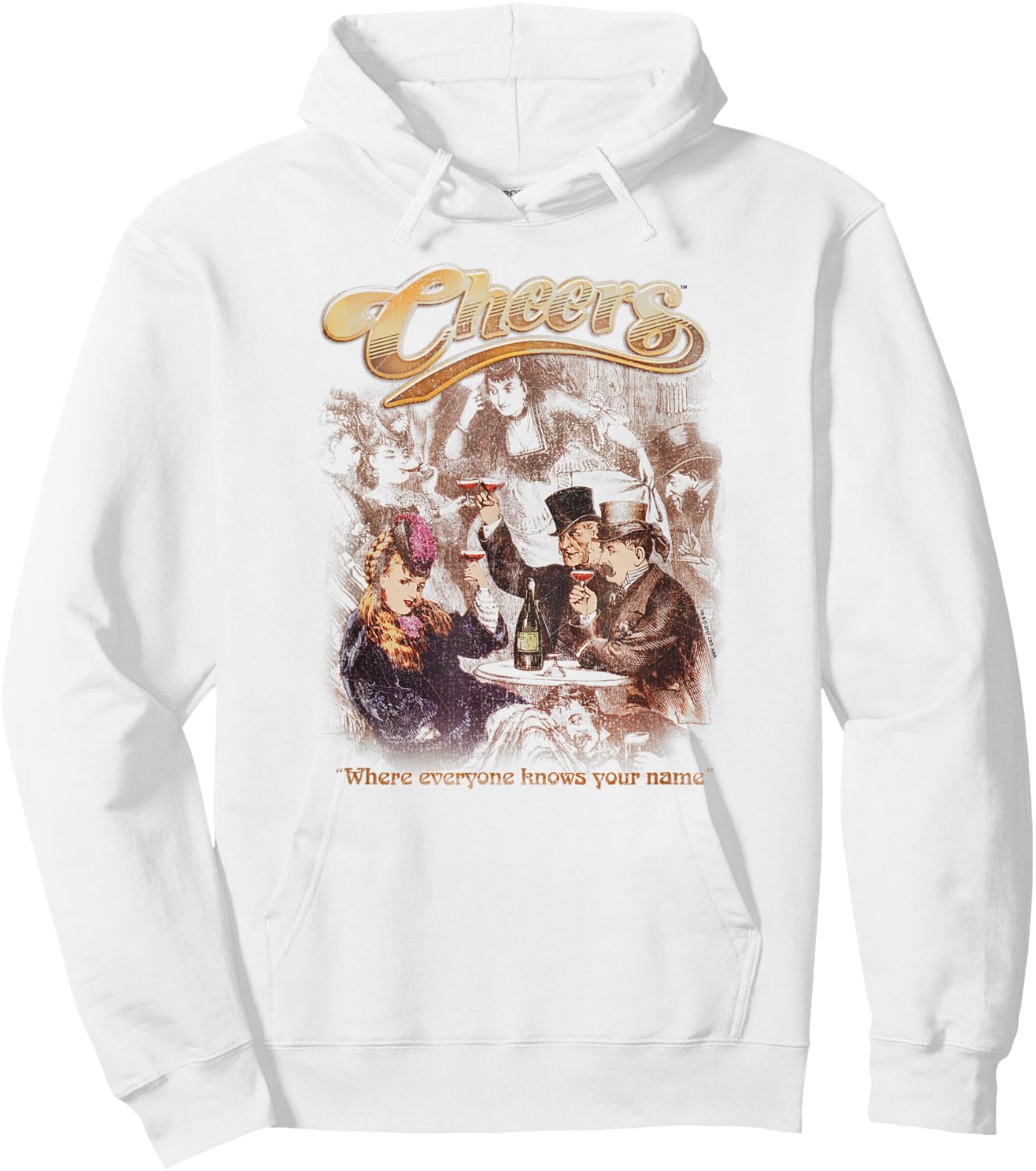 Cheers Here Here Hoodie - Hoodie | White
