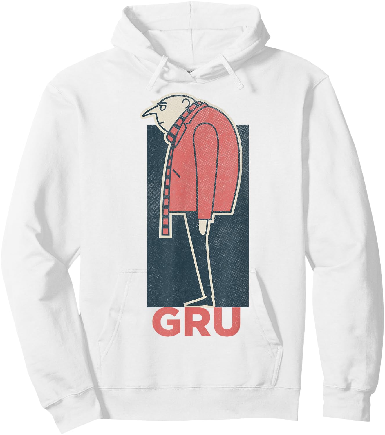 Despicable Me Minions Gru Side View Graphic Hoodie - Hoodie | White