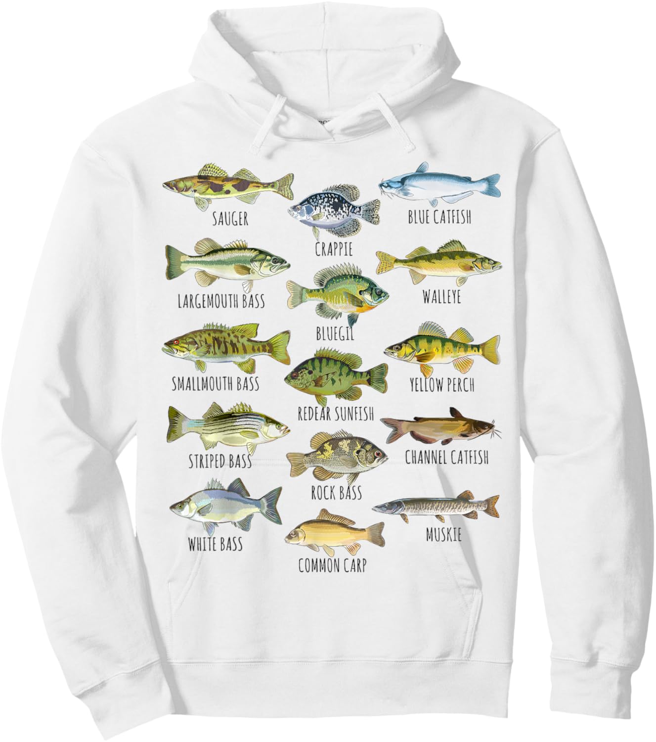 Fish Species Biology Types Of Freshwater Fish Fishing Hoodie - Hoodie | White