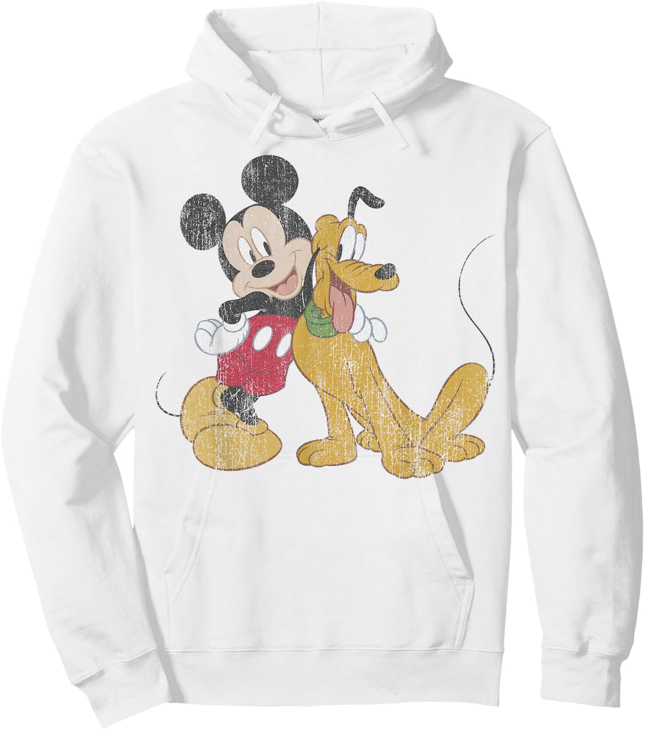 Disney Mickey and Friends Mickey and Pluto Best Buds Small Hoodie - Hoodie | White