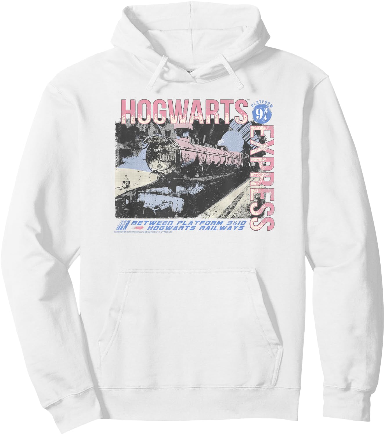 Harry Potter Hogwarts Express Vintage Poster Hoodie - Hoodie | White