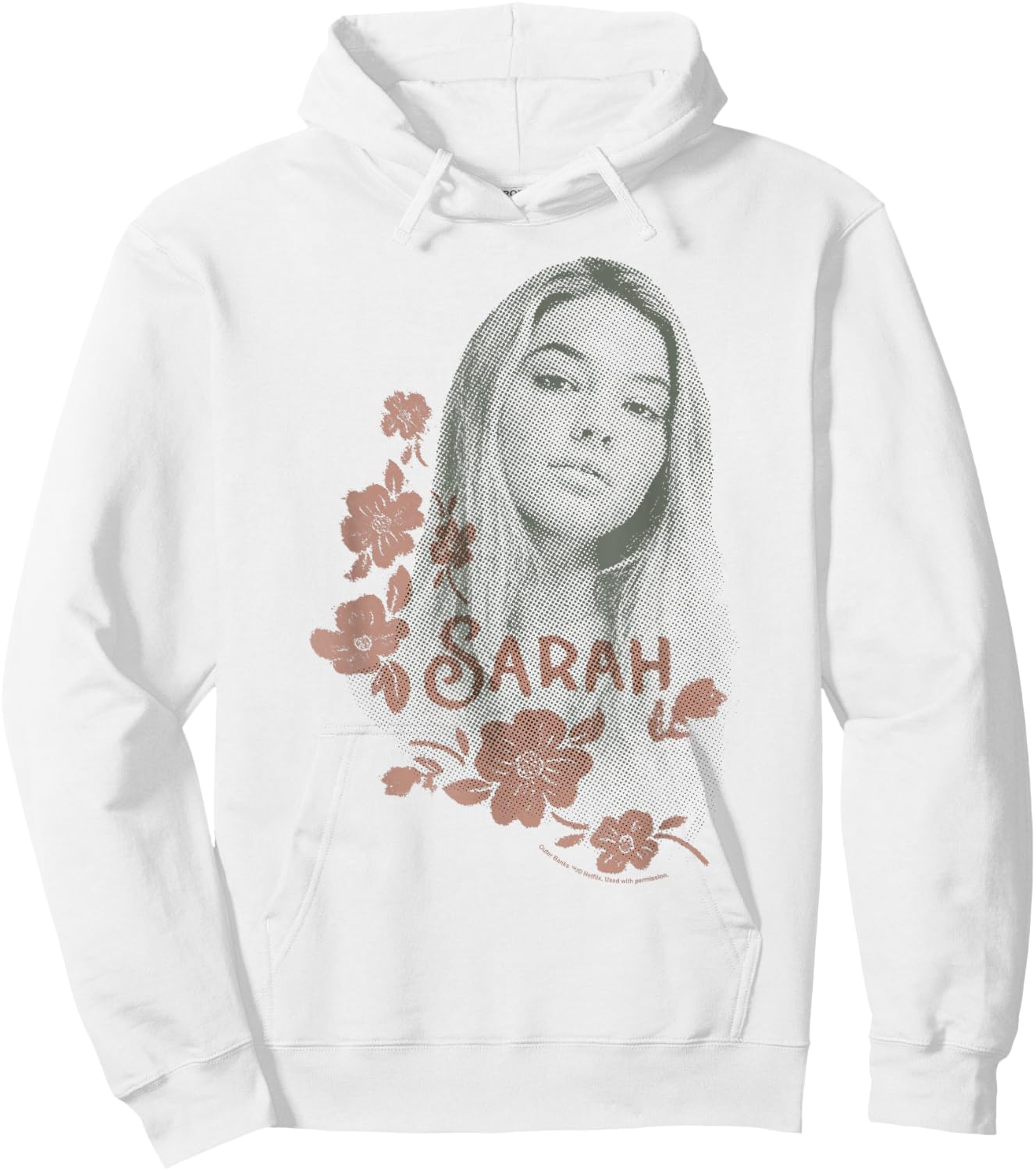 Outer Banks Sarah Floral Portrait Hoodie - Hoodie | White