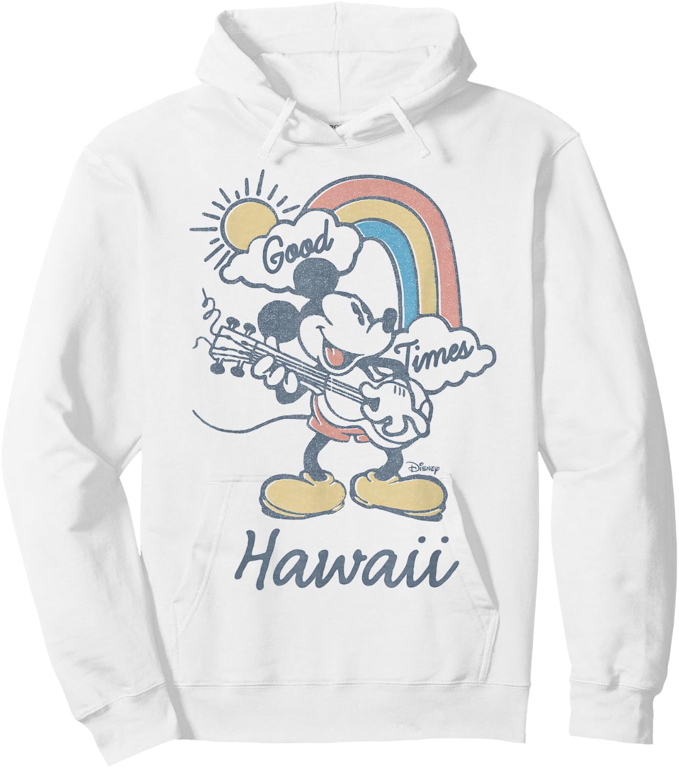 Disney Mickey Mouse Good Times Hawaii Small Hoodie - Hoodie | White
