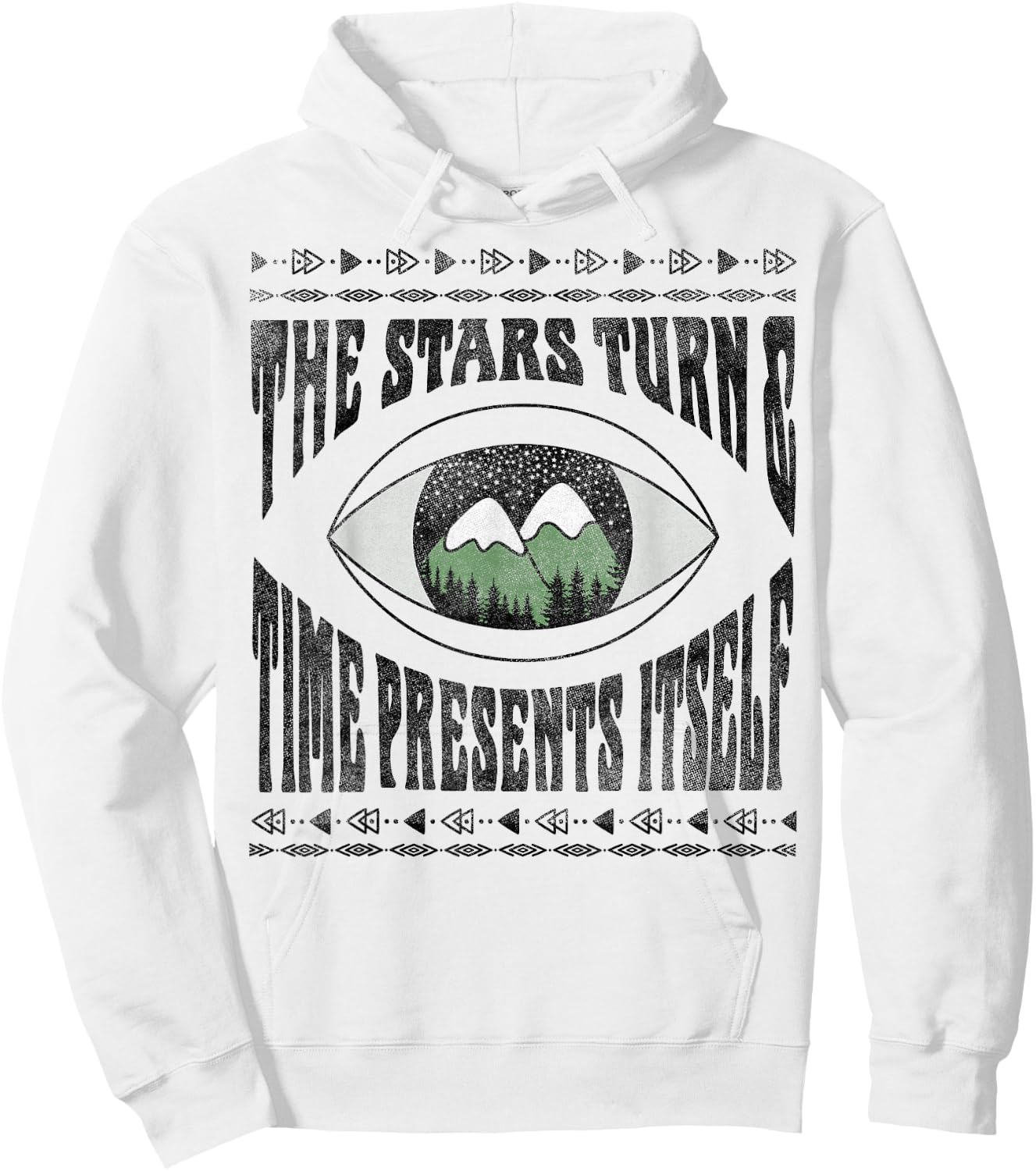 Twin Peaks Stars Turn & Time Presents Itself Graphic Hoodie - Hoodie | White