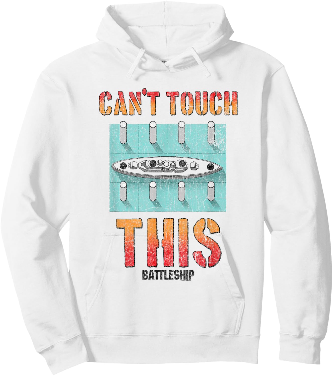 Battleship Can't Touch This Ship Hoodie - Hoodie | White