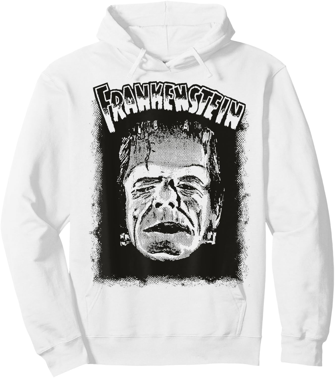Vintage Horror Movie Monster Halloween Frankenstein Monster Hoodie - Hoodie | White
