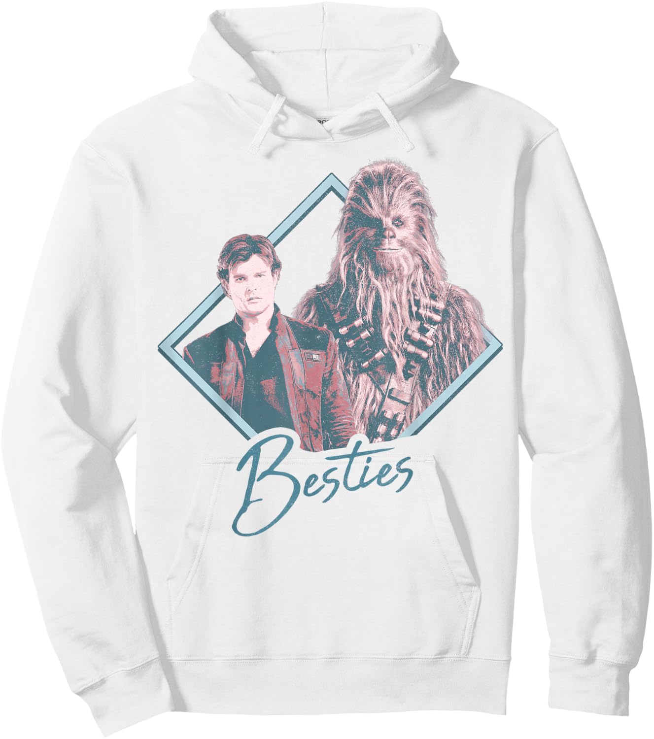Star Wars Han Solo Movie Chewie Duo Besties Graphic Hoodie - Hoodie | White