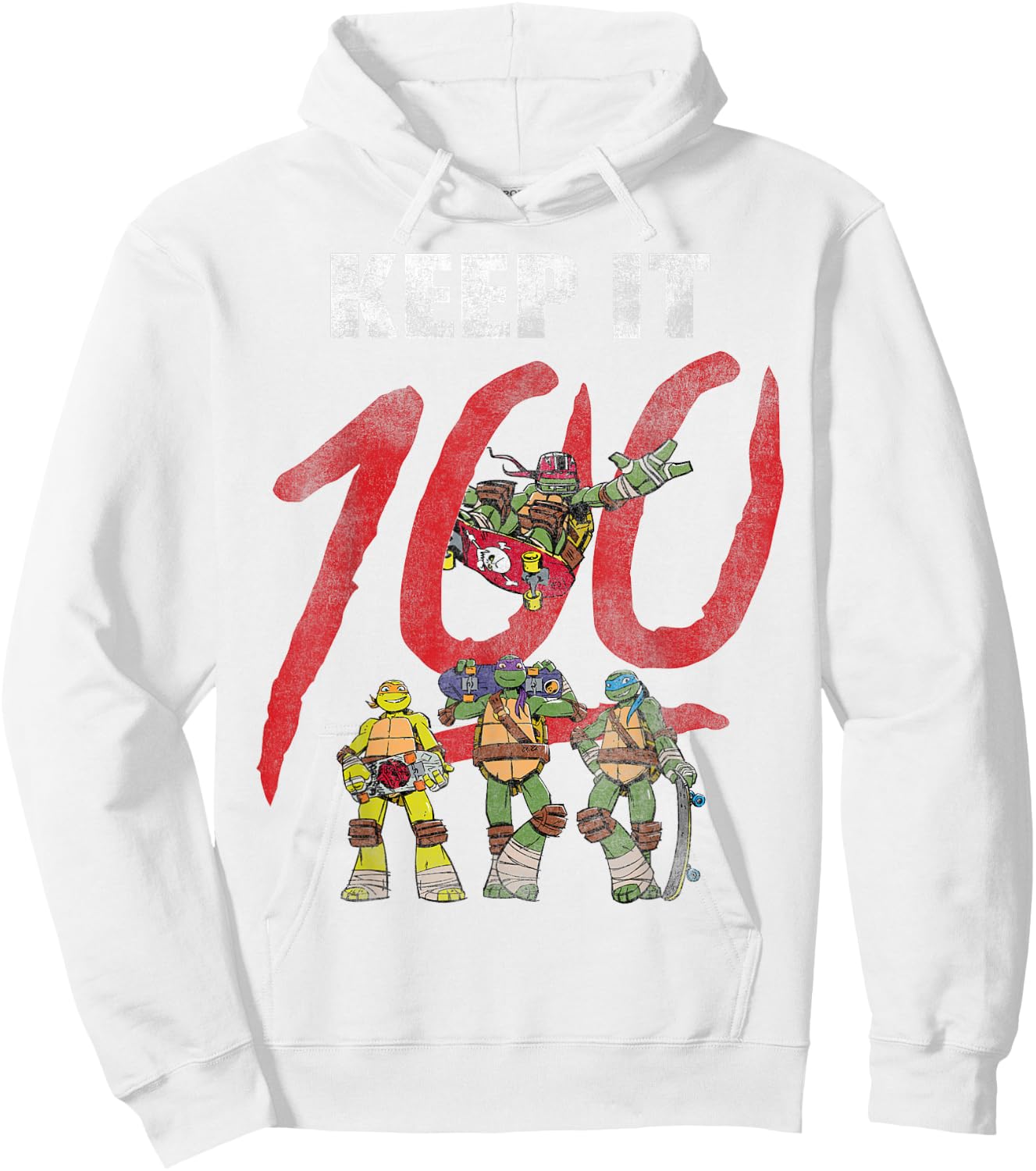 Teenage Mutant Ninja Turtles Keep It 100 Hoodie - Hoodie | White