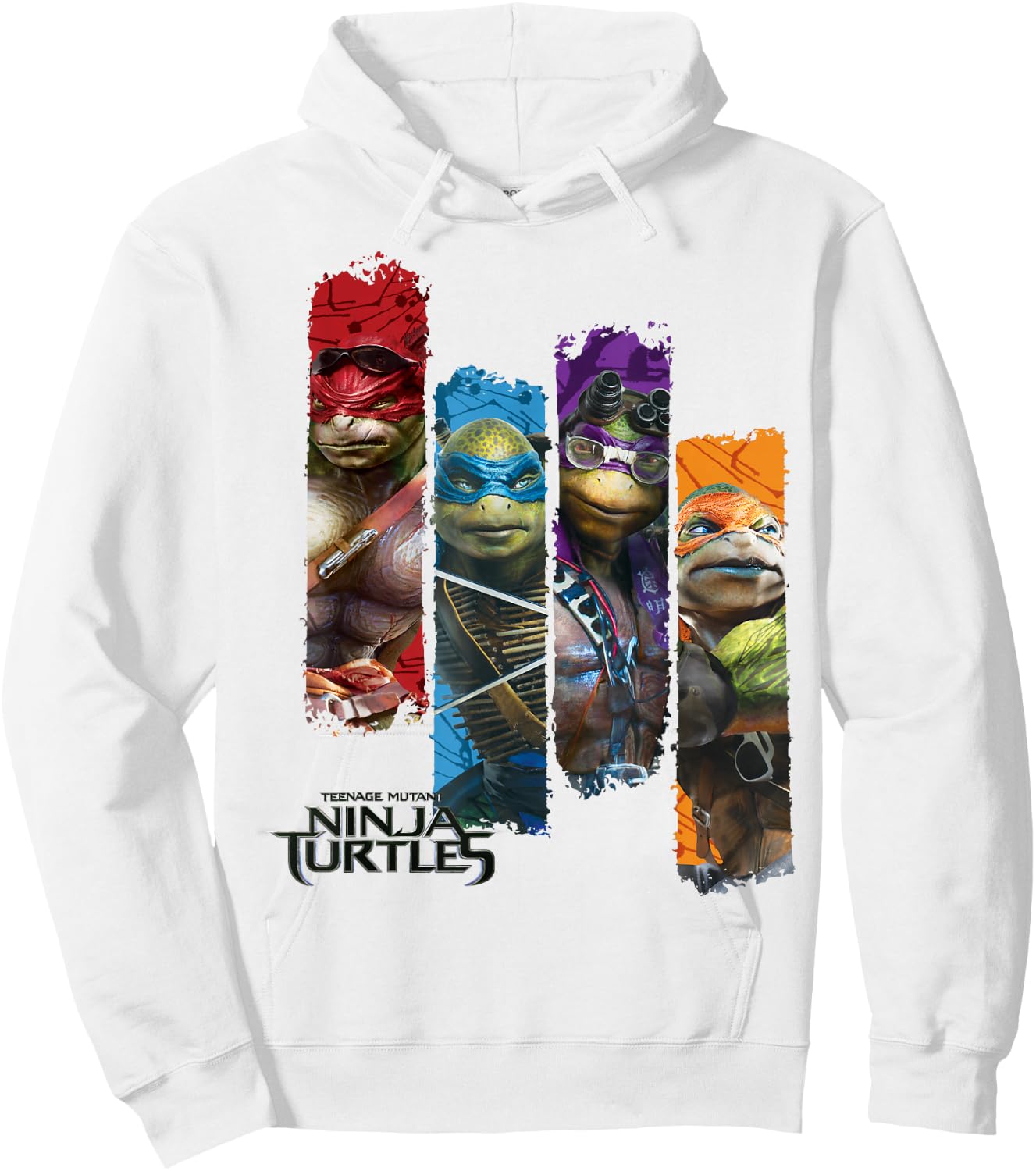 Teenage Mutant Ninja Turtles Movie Paneled Hoodie - Hoodie | White