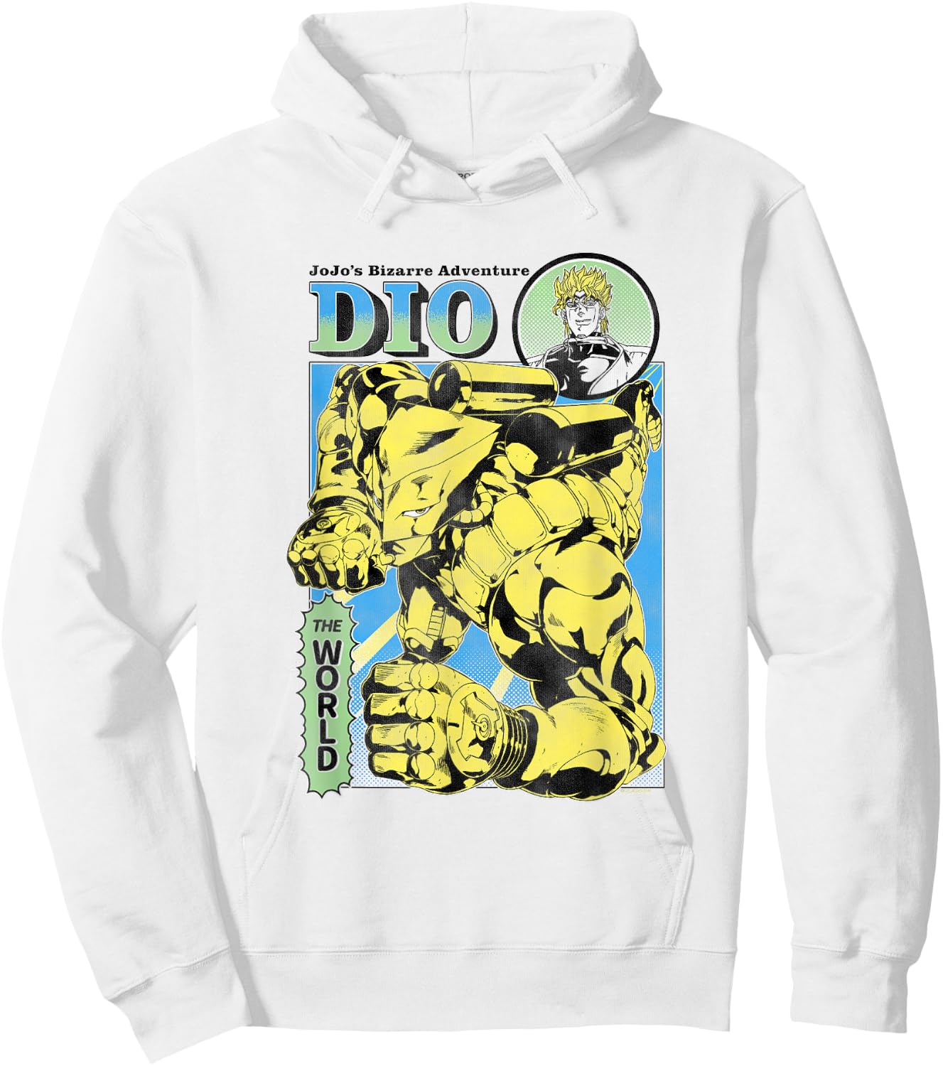 JoJo's Bizarre Adventure Part 3 DIO & The World Illustration Hoodie - Hoodie | White