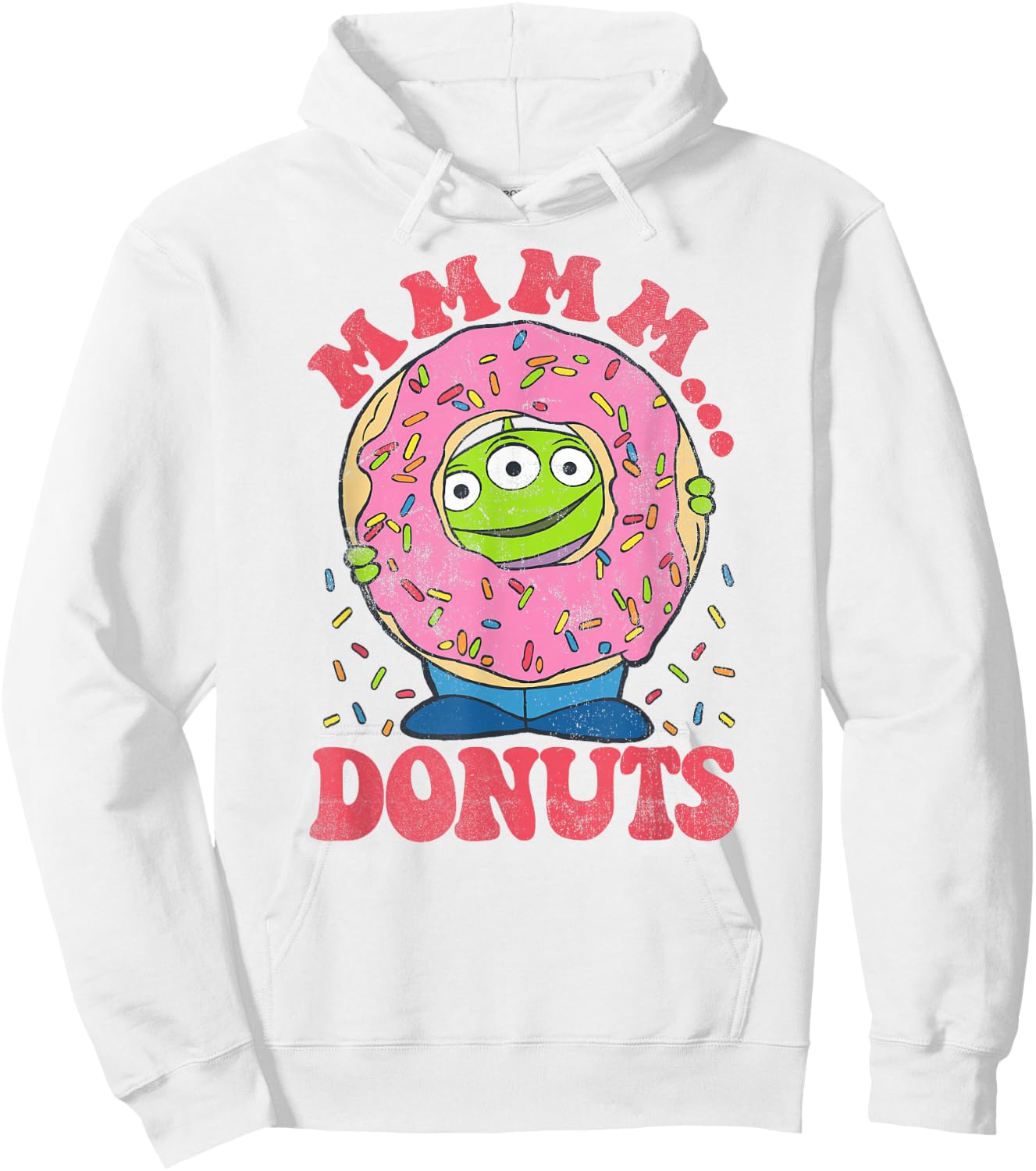 Disney Pixar Toy Story Aliens MMM...Donuts Sprinkles Hoodie - Hoodie | White