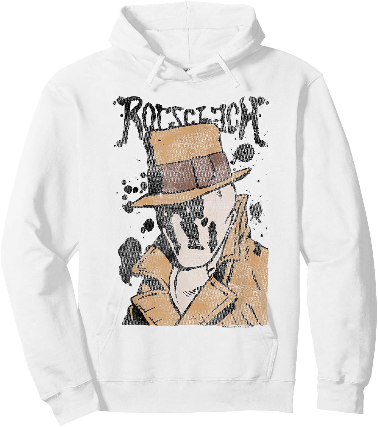 Watchmen Rorschach Splatter Hoodie - Hoodie | White