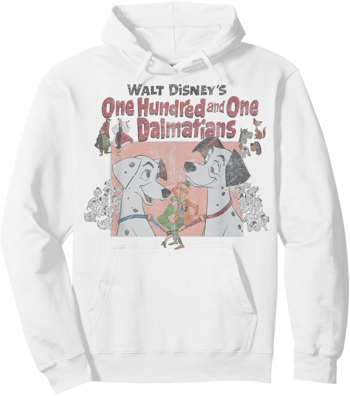 Disney 101 Dalmatians Pongo & Perdita Classic Logo Hoodie - Hoodie | White