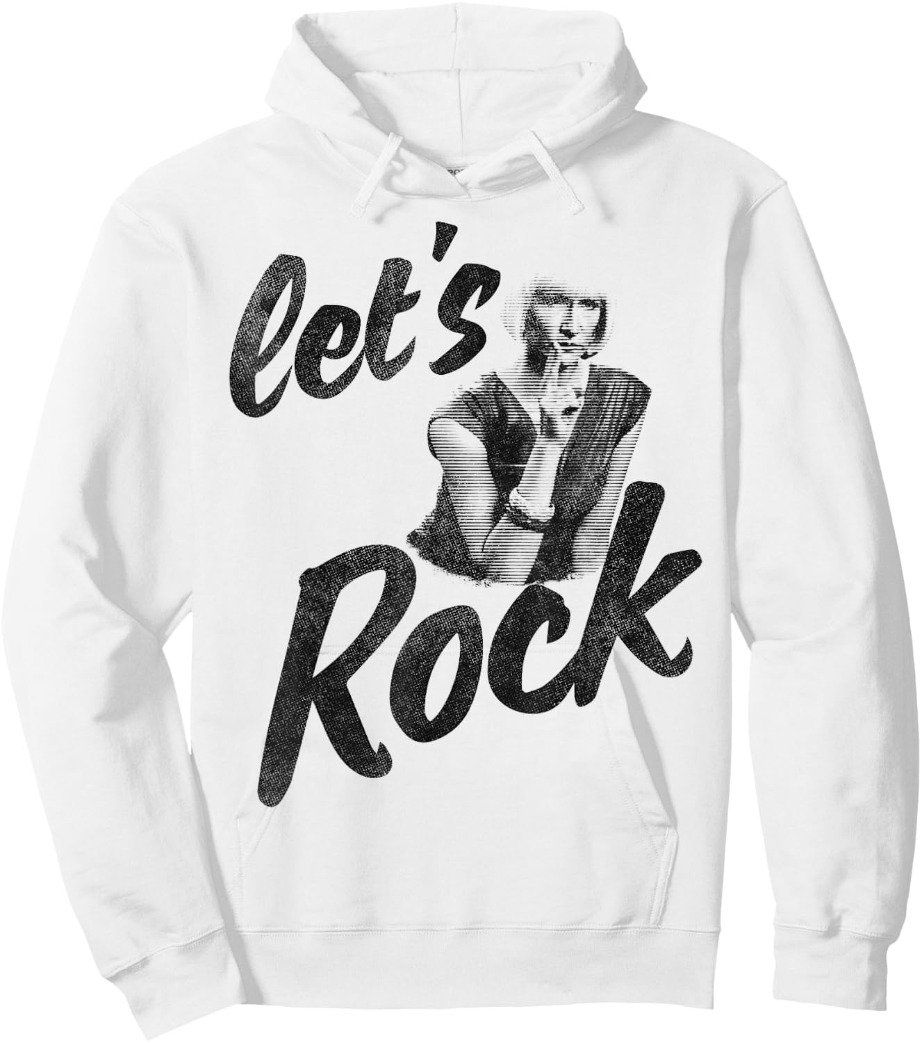 Twin Peaks Let's Rock Vintage Diane Fingers Graphic Hoodie - Hoodie | White
