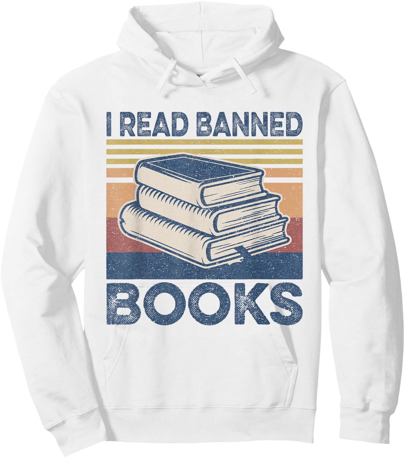 I Read Banned Books Week Librarian Freedom Reader Nerd Men Hoodie - Hoodie | White