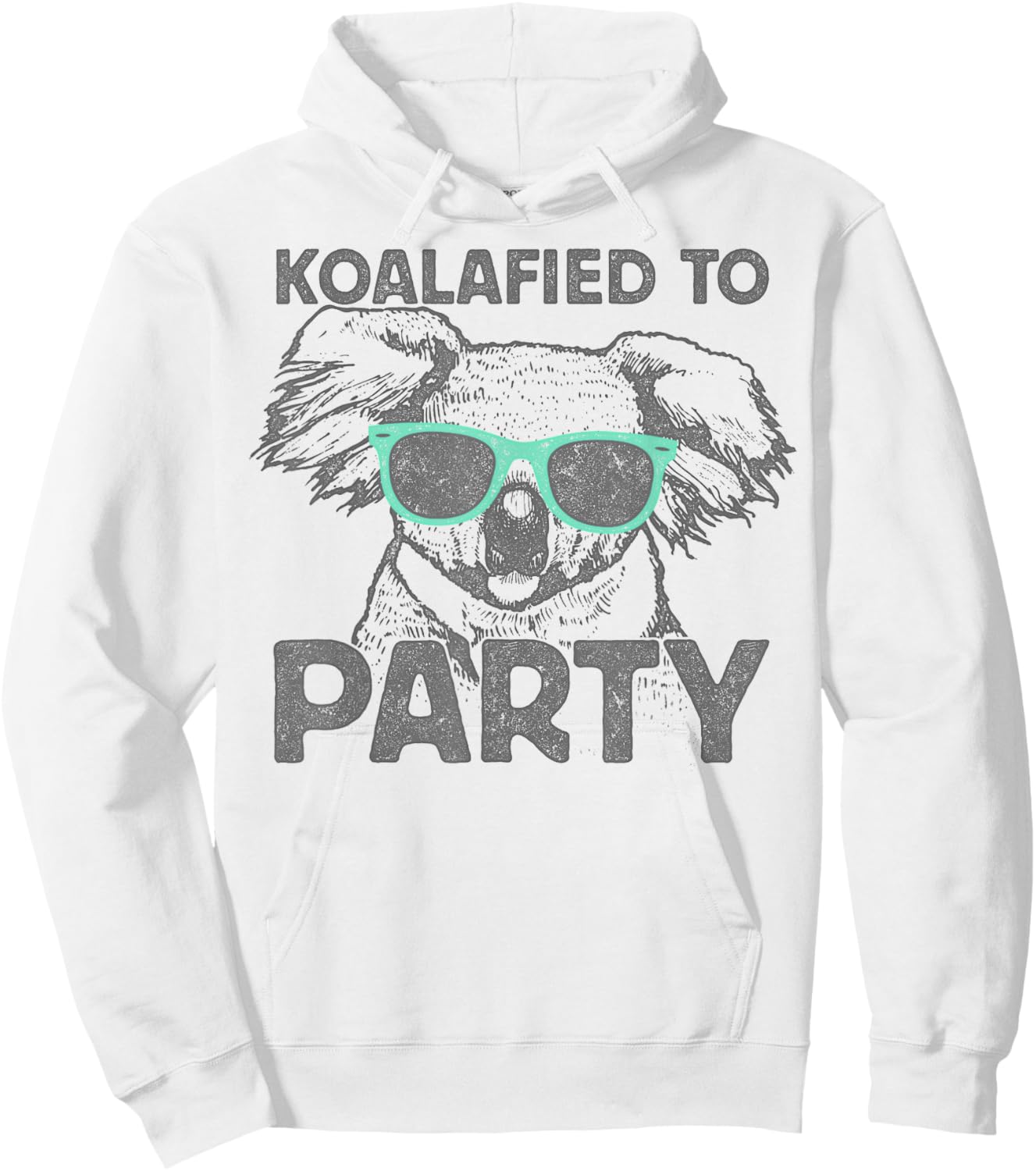 Trendy Koalafied To Party Hoodie - Hoodie | White