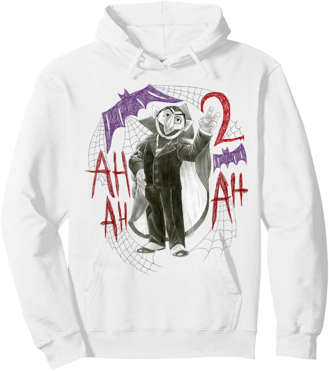Sesame Street The Count 2Ah Ah Hoodie - Hoodie | White