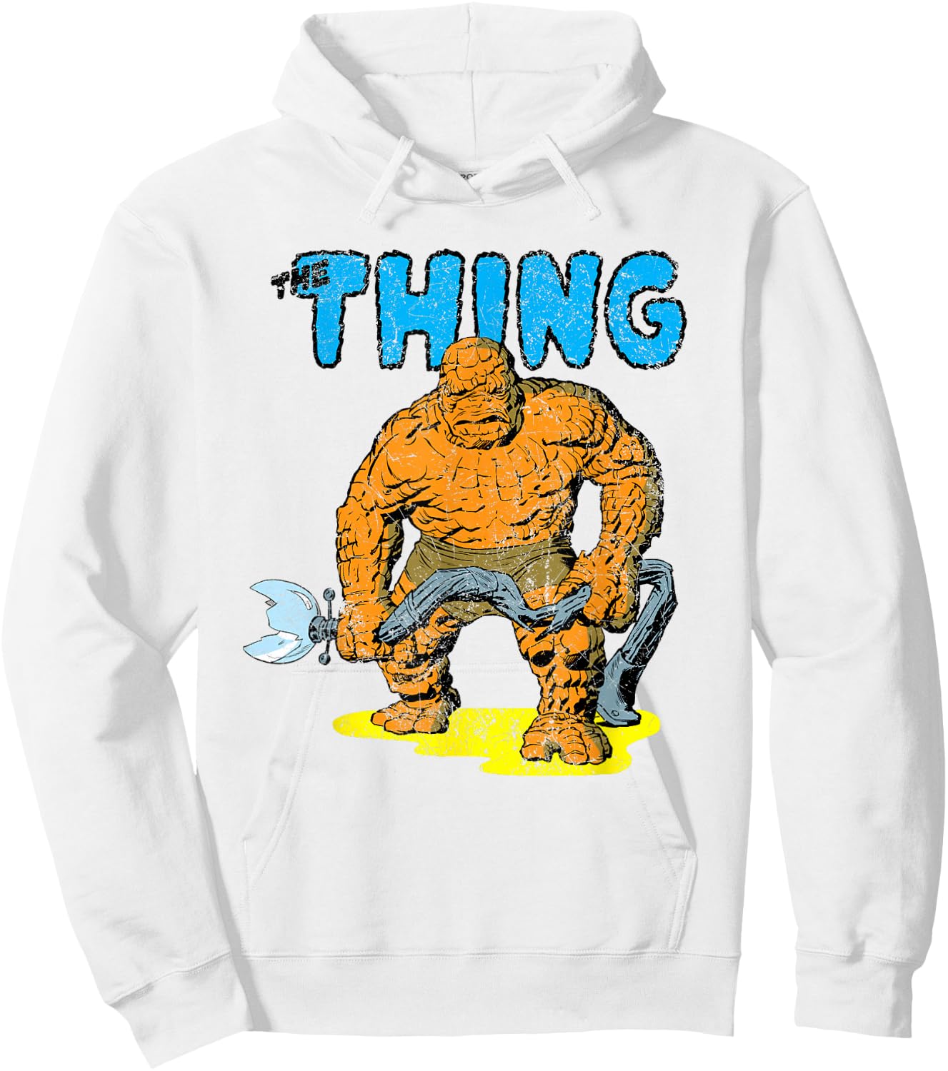 Marvel The Fantastic Four The Thing Retro Hoodie - Hoodie | White