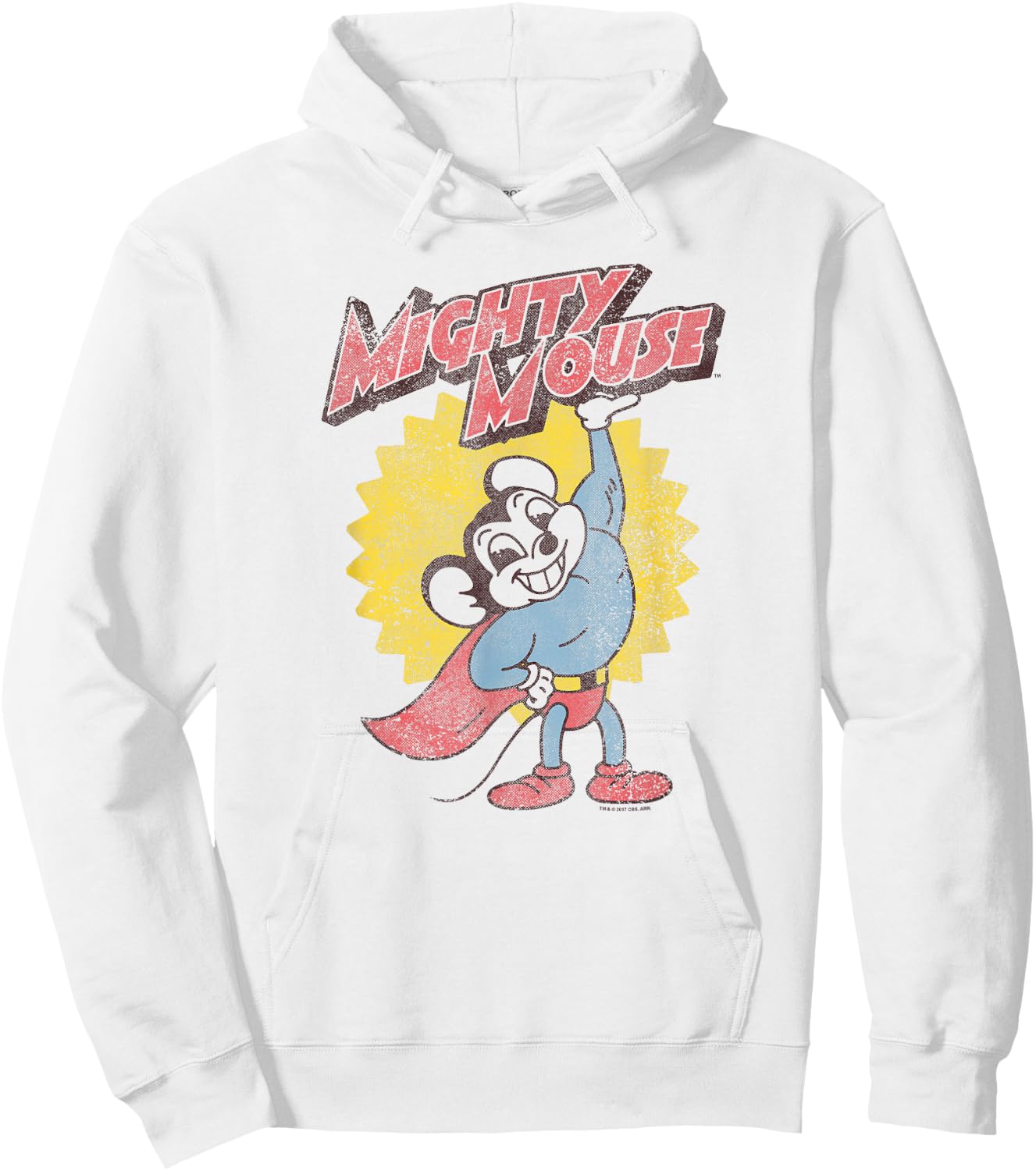 Mighty Mouse Heavy Logo Hoodie - Hoodie | White