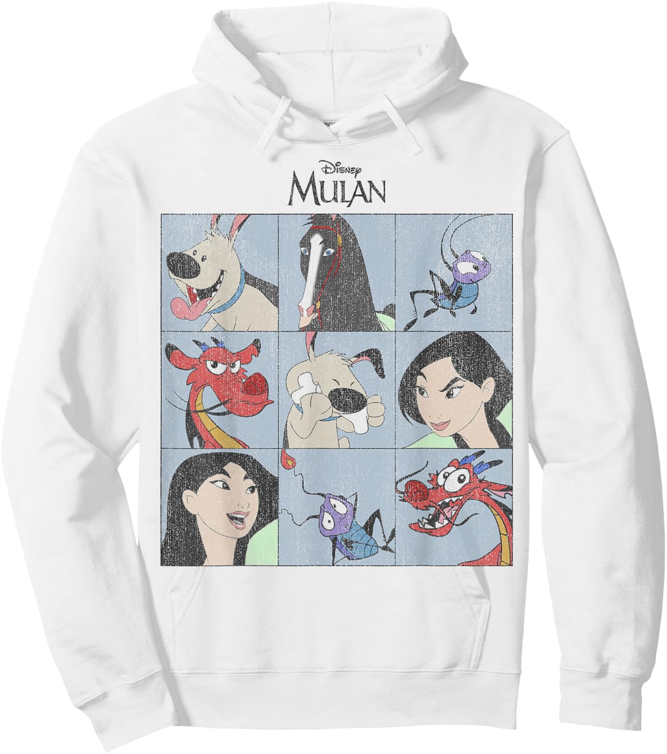 Disney Mulan Group Shot Panels Hoodie - Hoodie | White