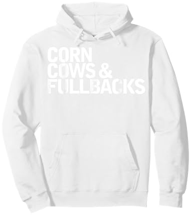 Corn Cows & Fullbacks Funny Queto Hoodie - Hoodie | White
