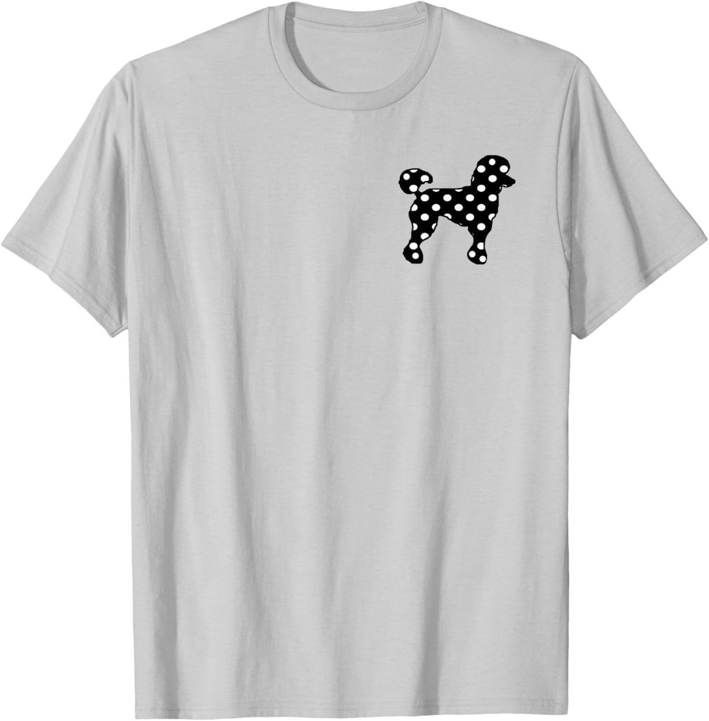 Sock Hop Cutie 50s Costume Black Polka Dot Poodle T-Shirt - T-Shirt | Ash