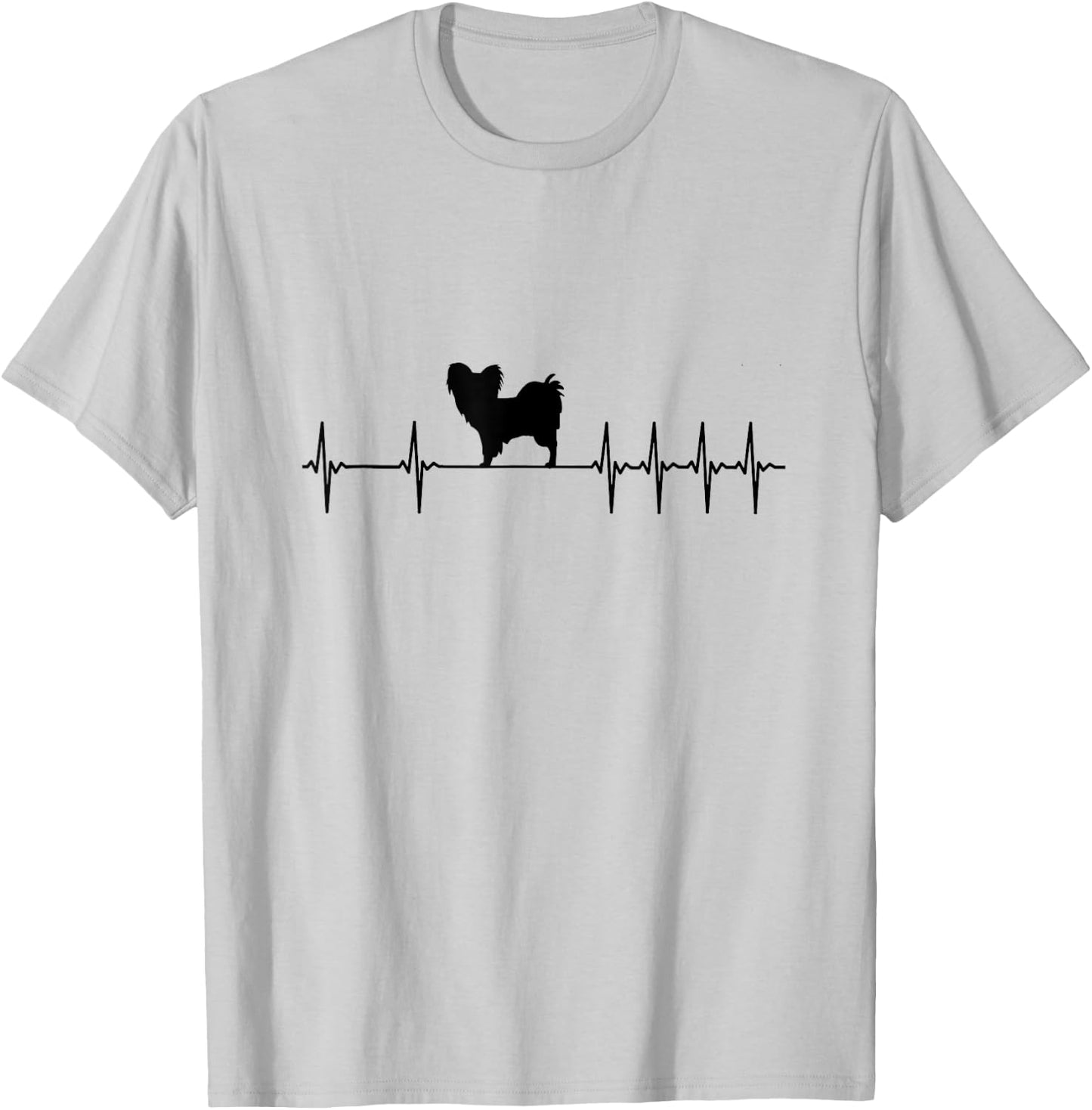 Papillon Dog Women Girls Kids T-Shirt - T-Shirt | Ash