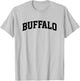 Buffalo Arch Vintage Athletic Sports Fan USA T-Shirt - T-Shirt | Ash