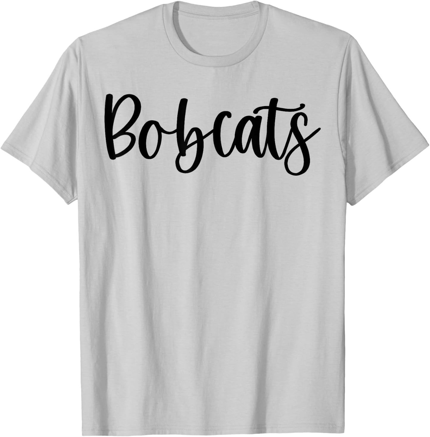 Bobcats School Spirit Team Mascot Game Night T-Shirt - T-Shirt | Ash