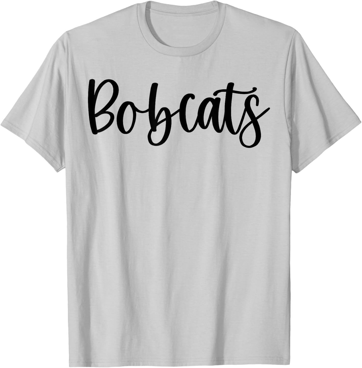 Bobcats School Spirit Team Mascot Game Night T-Shirt - T-Shirt | Ash
