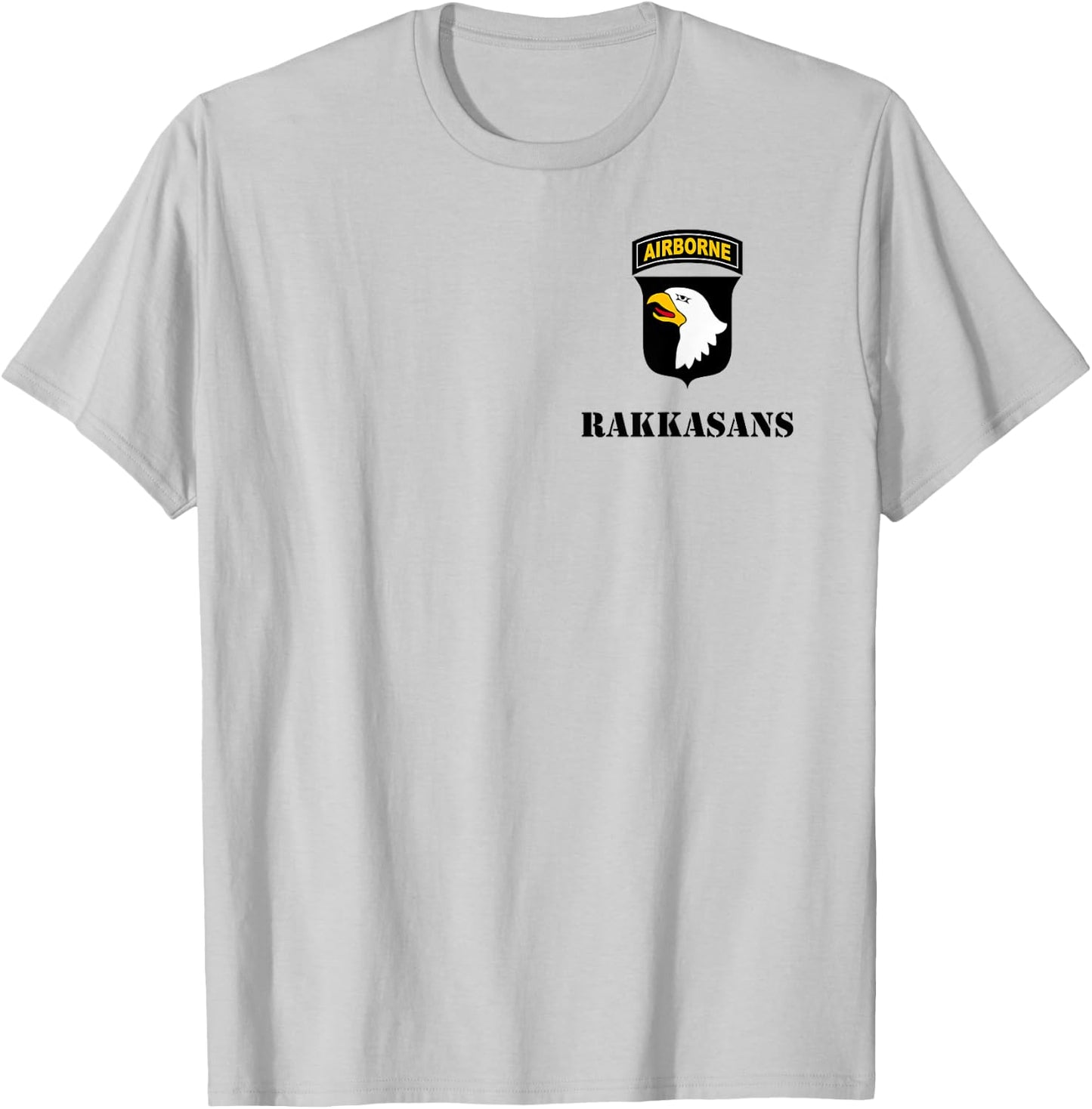 101st Airborne Shirt - Black "Rakkasans" - Classic T-Shirt - T-Shirt | Ash