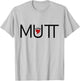 Mutt With Heart Paw Print. Don't Shop, Adopt. Mutt Love T-Shirt - T-Shirt | Ash