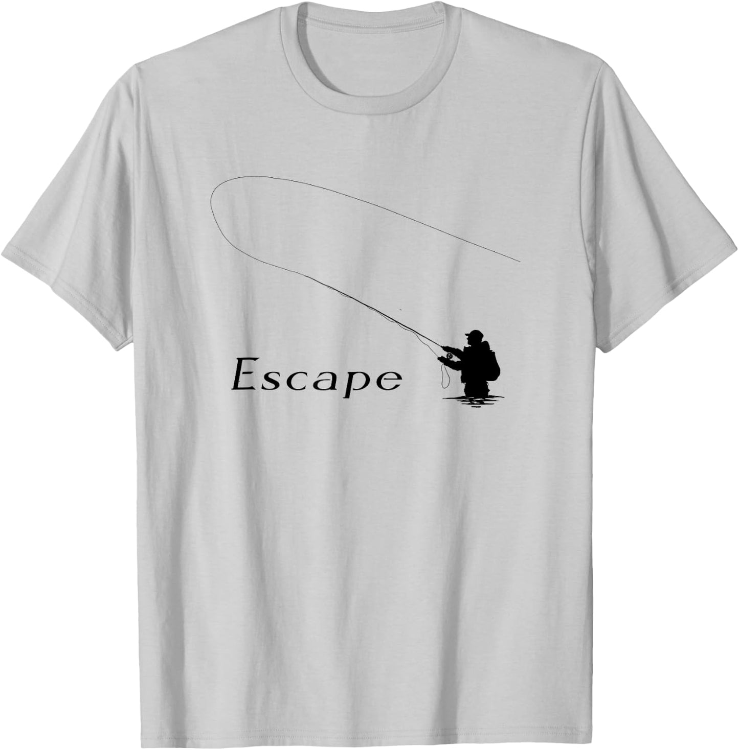 Retro Fly Fishing - Fly Fishing Enthusiast T-Shirt - T-Shirt | Ash