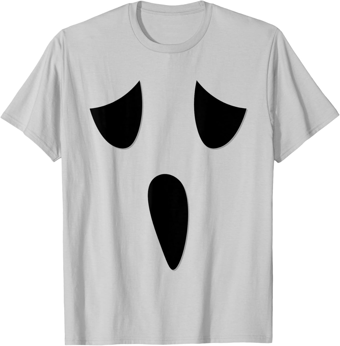 Ghost Face Costume Funny Kids Halloween Outfit Ghoul Face T-Shirt - T-Shirt | Ash