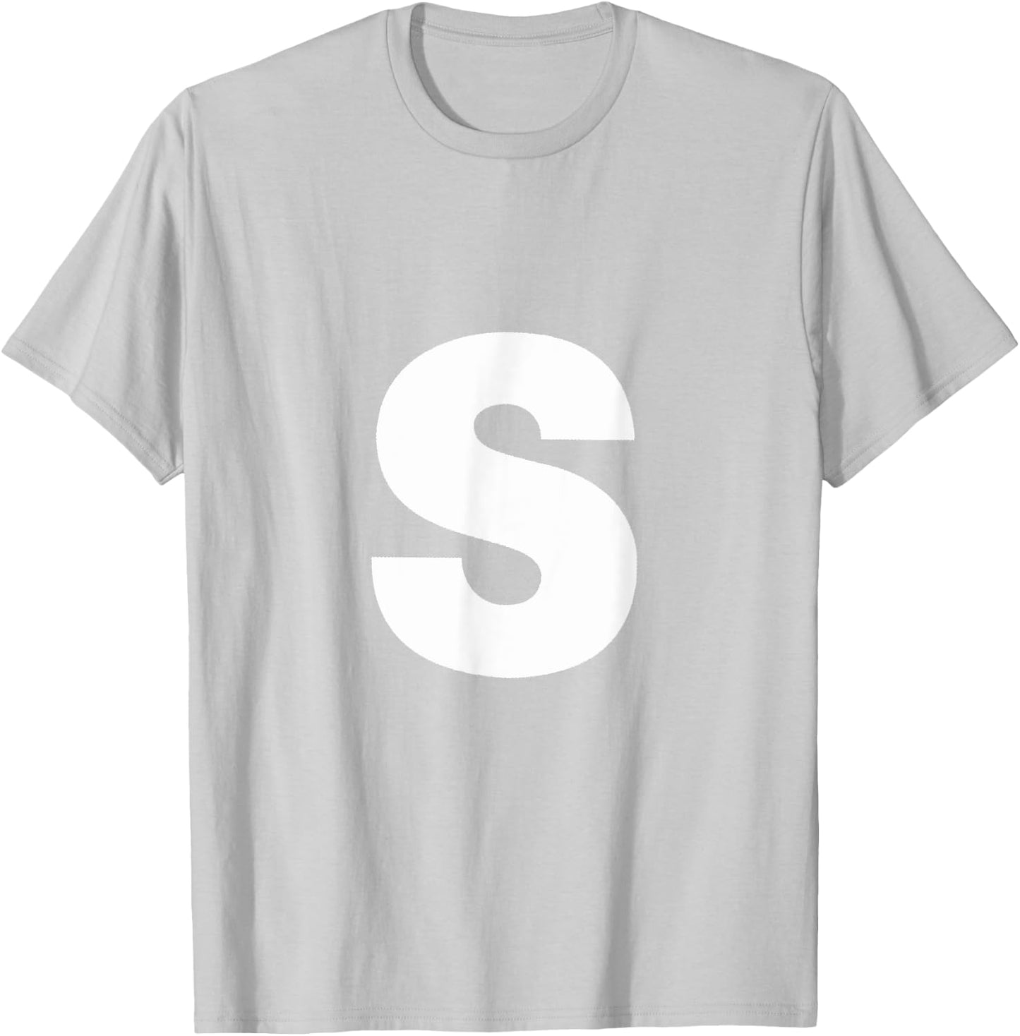 Letter S Candy T-Shirt - T-Shirt | Ash