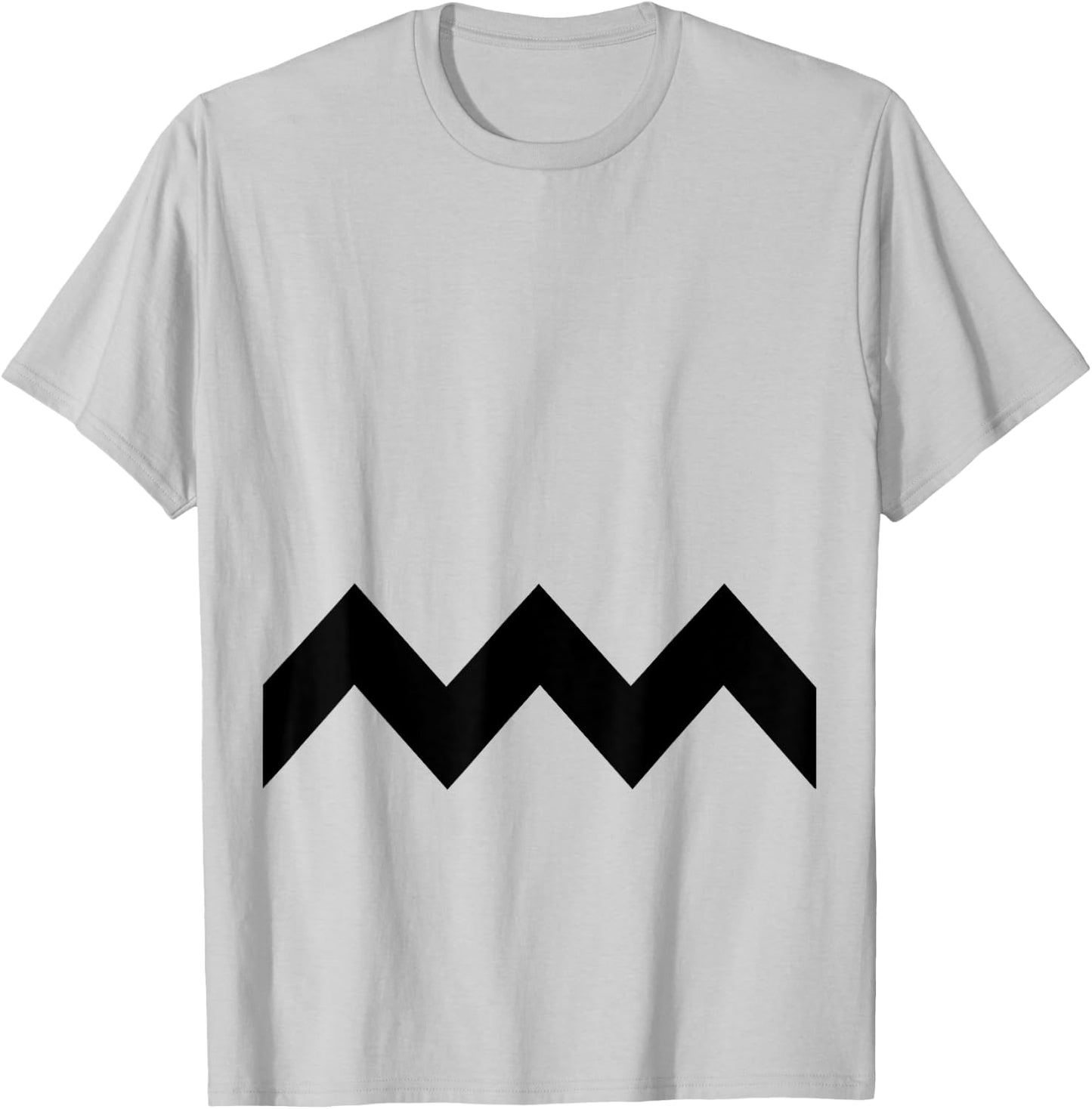 Funny Zig Zag Pattern T-Shirt - T-Shirt | Ash