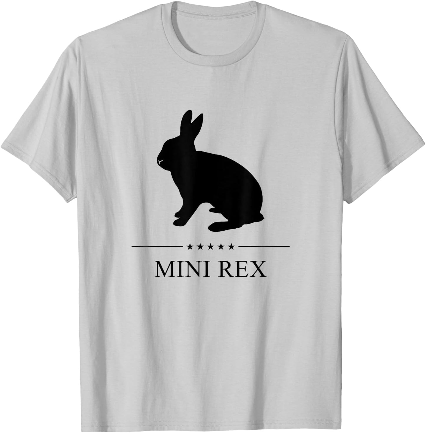 Mini Rex Rabbit Black Silhouette T-Shirt - T-Shirt | Ash