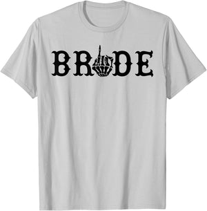 Halloween Wedding Bride Groom Skeleton Till Death Matching T-Shirt - T-Shirt | Ash