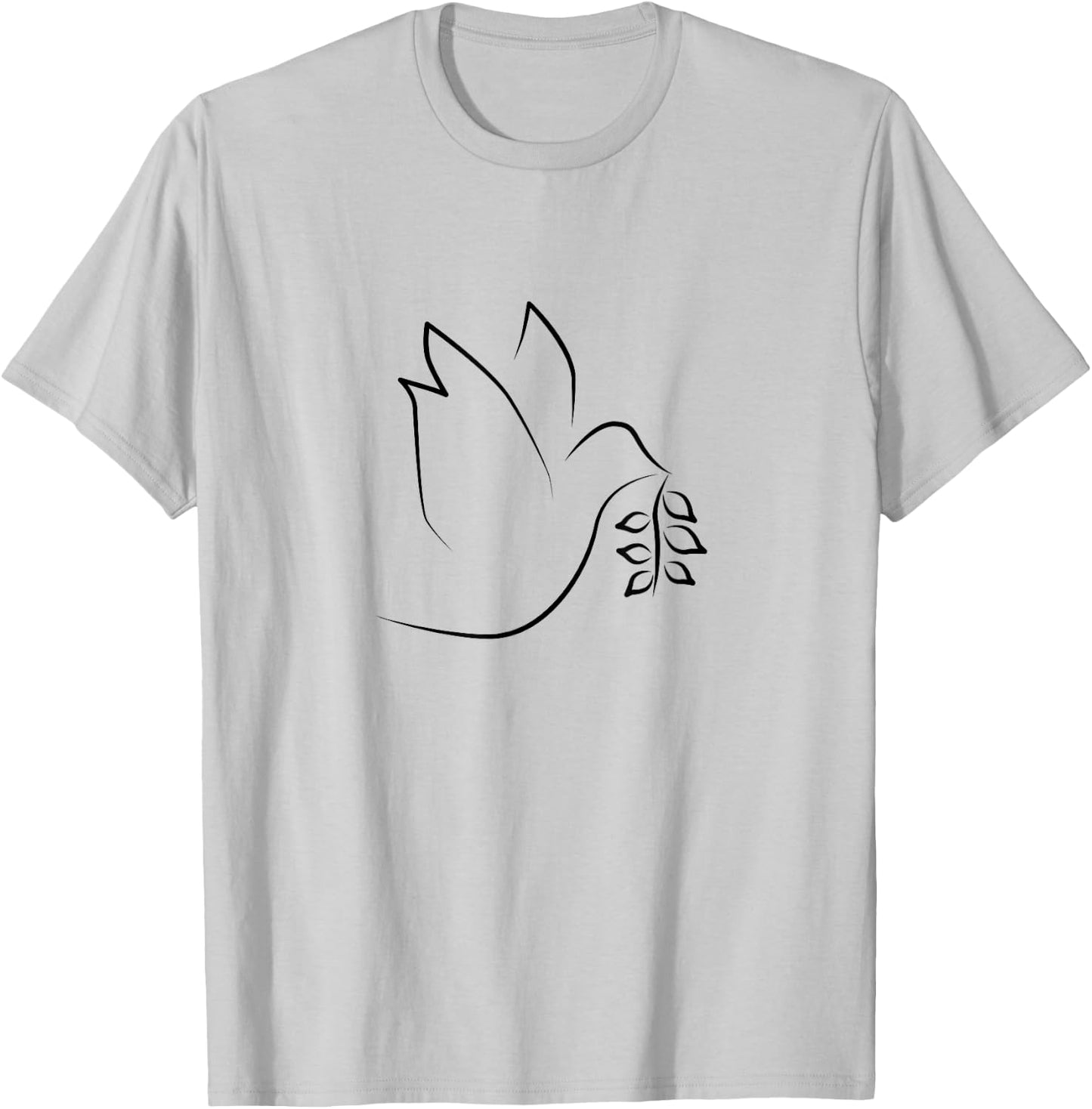 Dove of Peace, Christian Dove for Peace, Bible & Church T-Shirt - T-Shirt | Ash
