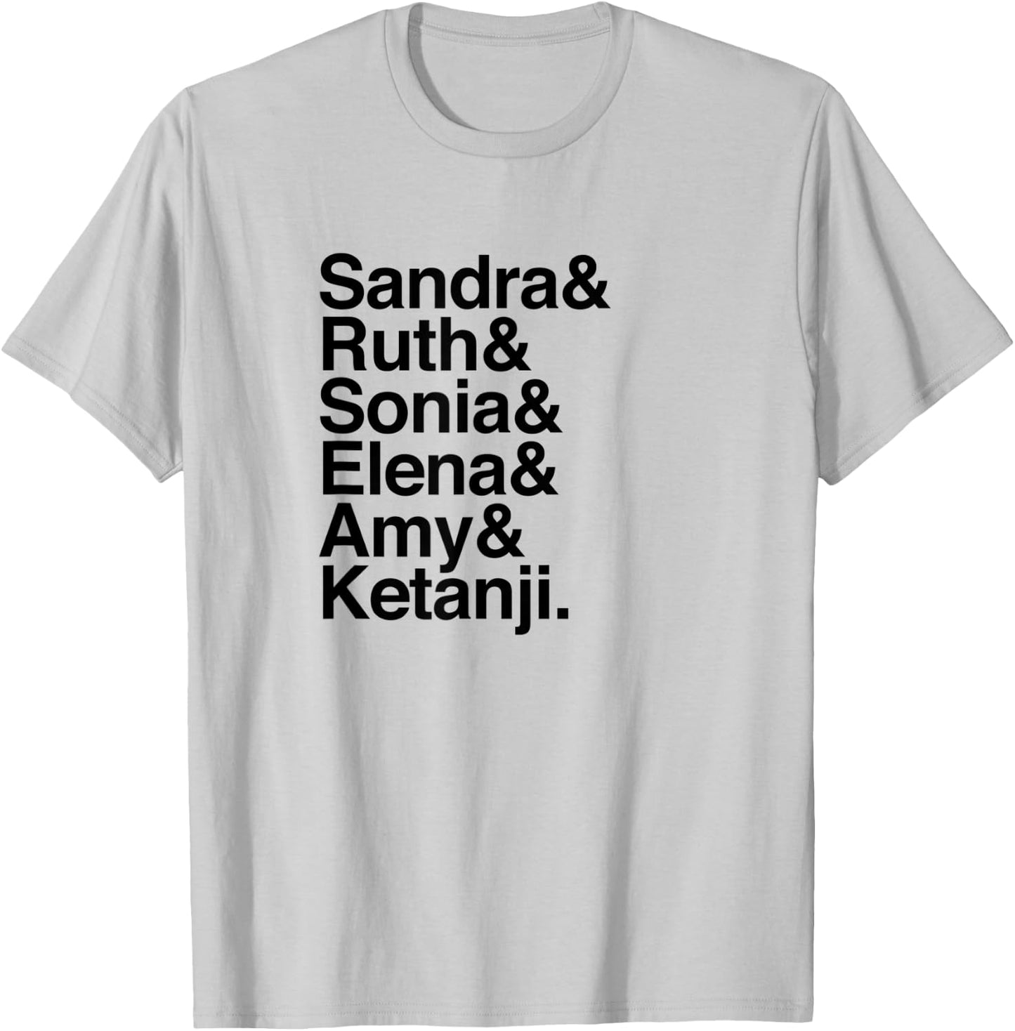 Women Supreme Court Justices - Female SCOTUS Helvetica List T-Shirt - T-Shirt | Ash