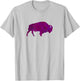 Raging Buffaloes Geometric Purple I Love Buffalo T-Shirt - T-Shirt | Ash