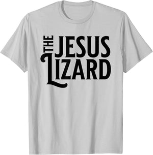 The Jesus Lizard Black Retro Vintage Text On T-Shirt - T-Shirt | Ash